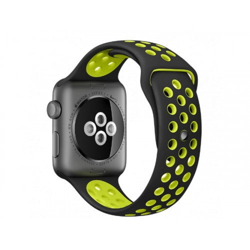 Ремінець Silicone with Black / Volt Nike for Apple Watch 38 / 42mm